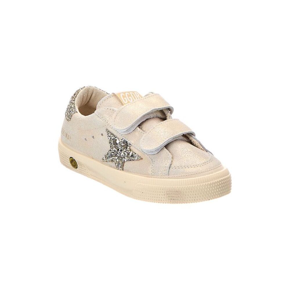 Golden Goose May School Suede Sneaker, Grey